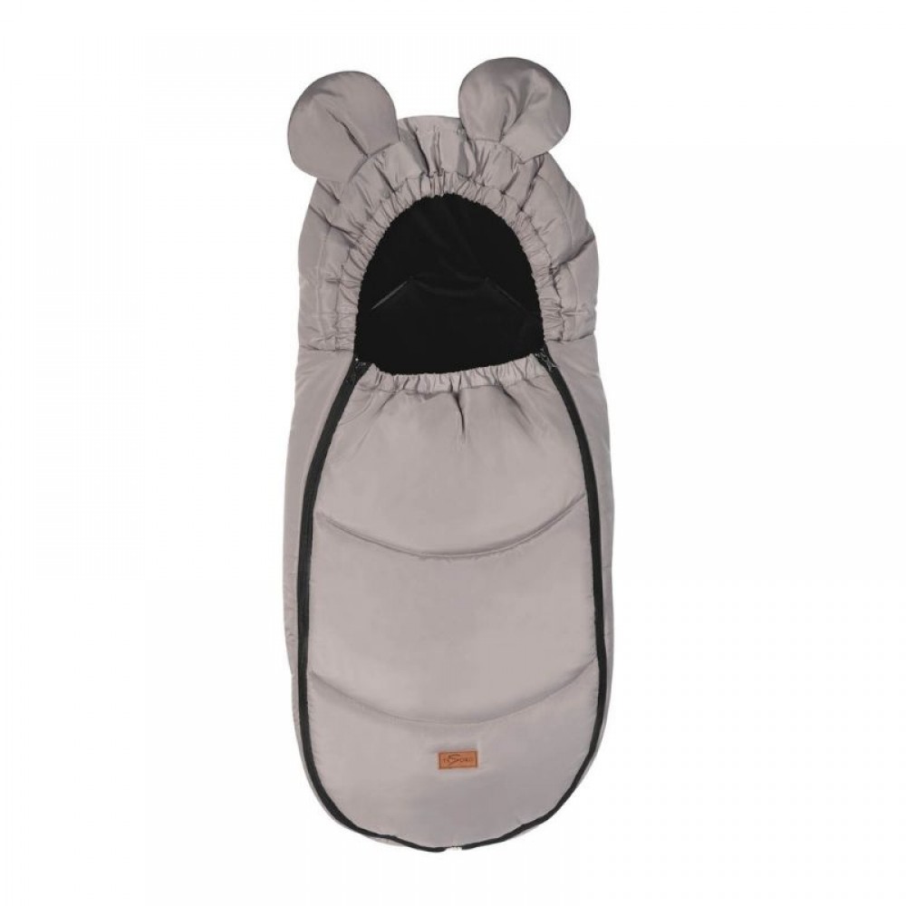 Η φωτογραφία δείχνει Ποδόσακος Tesoro Mouse BlackΑυτός ο ποδόσακος καροτσιού εγγυάται στο παιδί την υψηλότερη άνεση, ζεστασιά και προστασία από τις αντίξοες καιρικές συνθήκες.