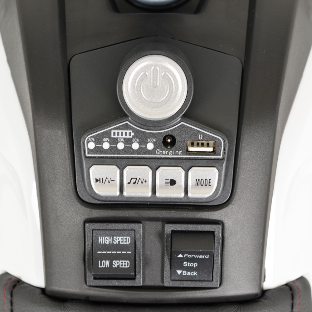 Ηλεκτροκίνητη παιδική γουρούνα από την εταιρία MoniΚατάλληλο για παιδιά ηλικίας άνω των 3 ετών με μέγιστο βάρος 30 κιλάΜπαταρία - 1x12V/7Ah4 μοτέρ 4x35WΜε τροχούς EVA και 2 ταχύτητεςΜε διακόπτη για να κινείται προς τα μπροστά και προς τα πίσωΜε μουσικές λειτουργίεςΜε θύρες MP3/USBΜε μπροστινά φώταΒά