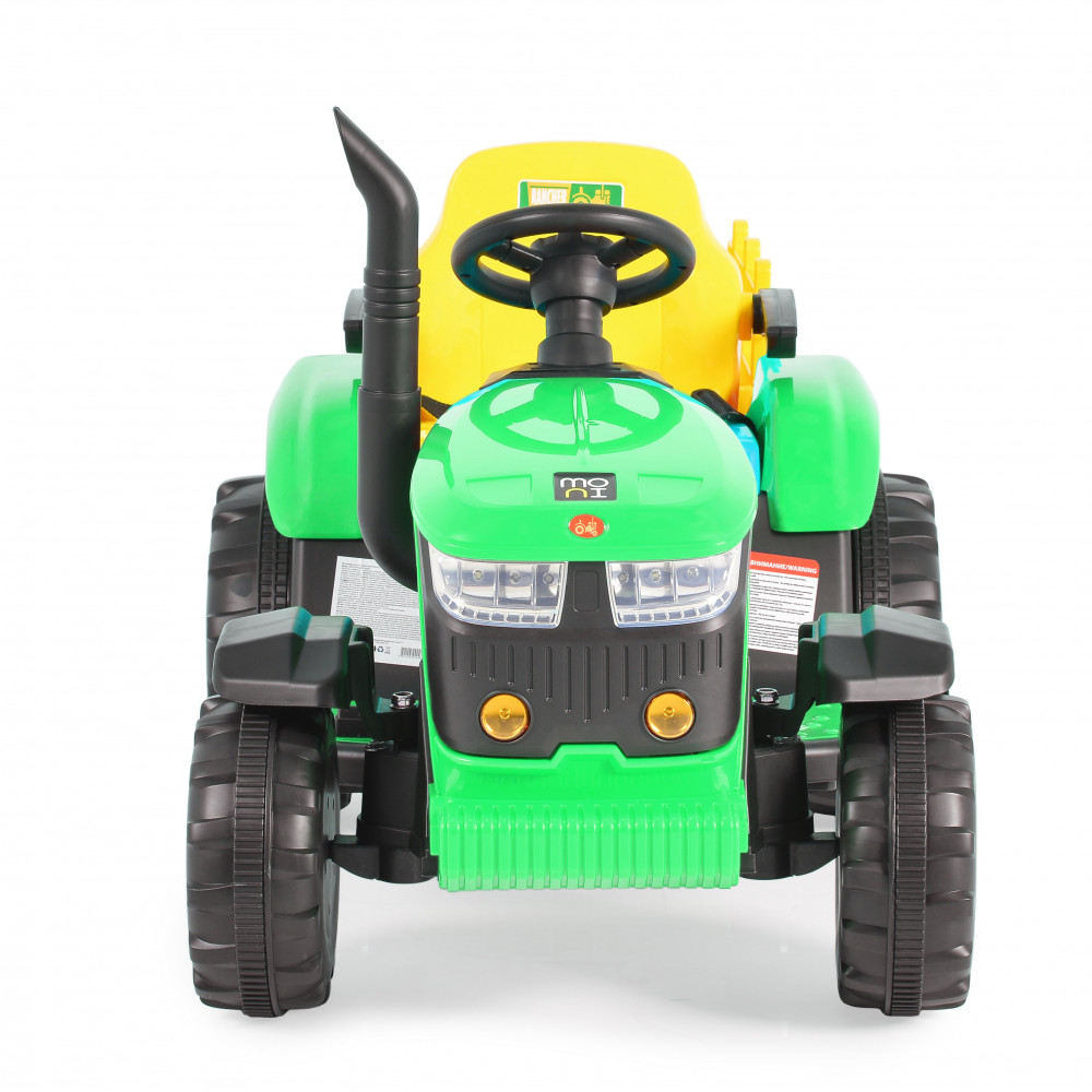 Η φωτογραφία δείχνει Ηλεκτροκίνητο τρακτέρ με τρέιλερ της εταιρείας Cangaroo.