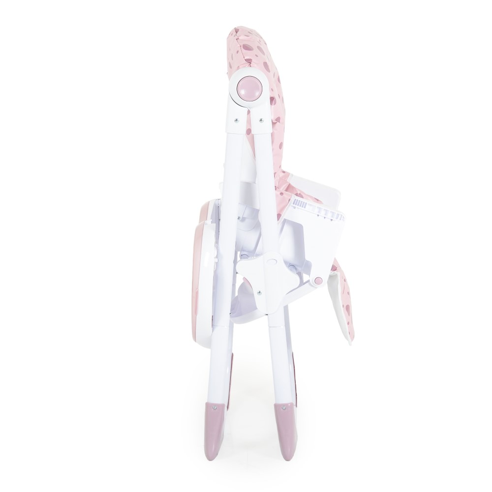 Καρέκλα φαγητού COCOMERO της εταιρείας Moni TradeΔιαθέτει 5 ρυθμίσεις ύψους και 3 θέσεις ανάκλισης για την πλάτη, εξασφαλίζοντας άνεση κατά τη διάρκεια του γεύματος.