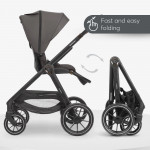 Η φωτογραφία δείχνει Παρουσιάζουμε το καρότσι MODENA, ένα ολοκληρωμένο σύστημα ταξιδιού 3 σε 1 που έχει σχεδιαστεί για να μεγαλώνει μαζί με το παιδί σας από τη γέννηση έως και 22 κιλά.