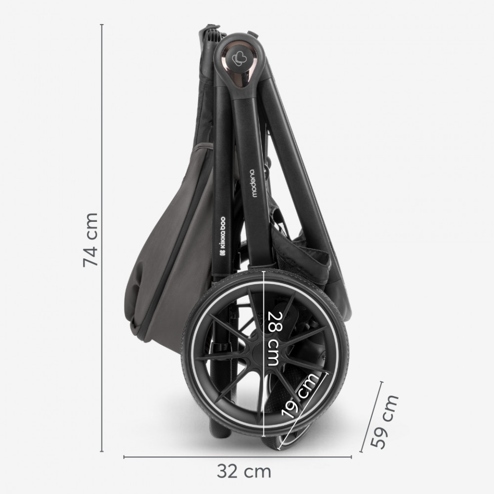 Η φωτογραφία δείχνει Παρουσιάζουμε το καρότσι MODENA, ένα ολοκληρωμένο σύστημα ταξιδιού 3 σε 1 που έχει σχεδιαστεί για να μεγαλώνει μαζί με το παιδί σας από τη γέννηση έως και 22 κιλά.