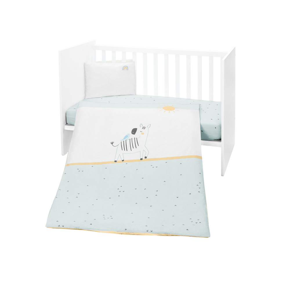 Kikka Boo σετ προίκας κρεβατιού κατασκευασμένο από βαμβάκι υψηλής ποιότητας 100% ranforce.