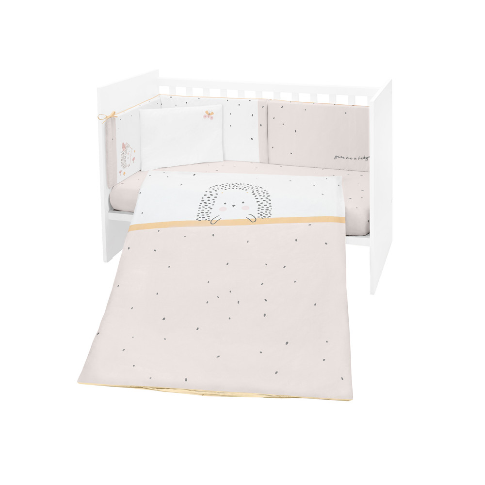 Η φωτογραφία δείχνει Kikka Boo σετ προίκα κούνιας διαστάσεων 60/120cm κατασκευασμένη από βαμβάκι υψηλής ποιότητας 100% ranforce.