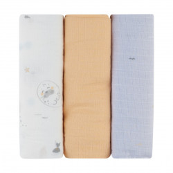 KIKKA BOO ΣΕΤ 3 ΤΕΜ ΠΑΝΕΣ ΜΟΥΣΕΛΙΝΑΣ 100/100CM SEALLY ME 31103010100