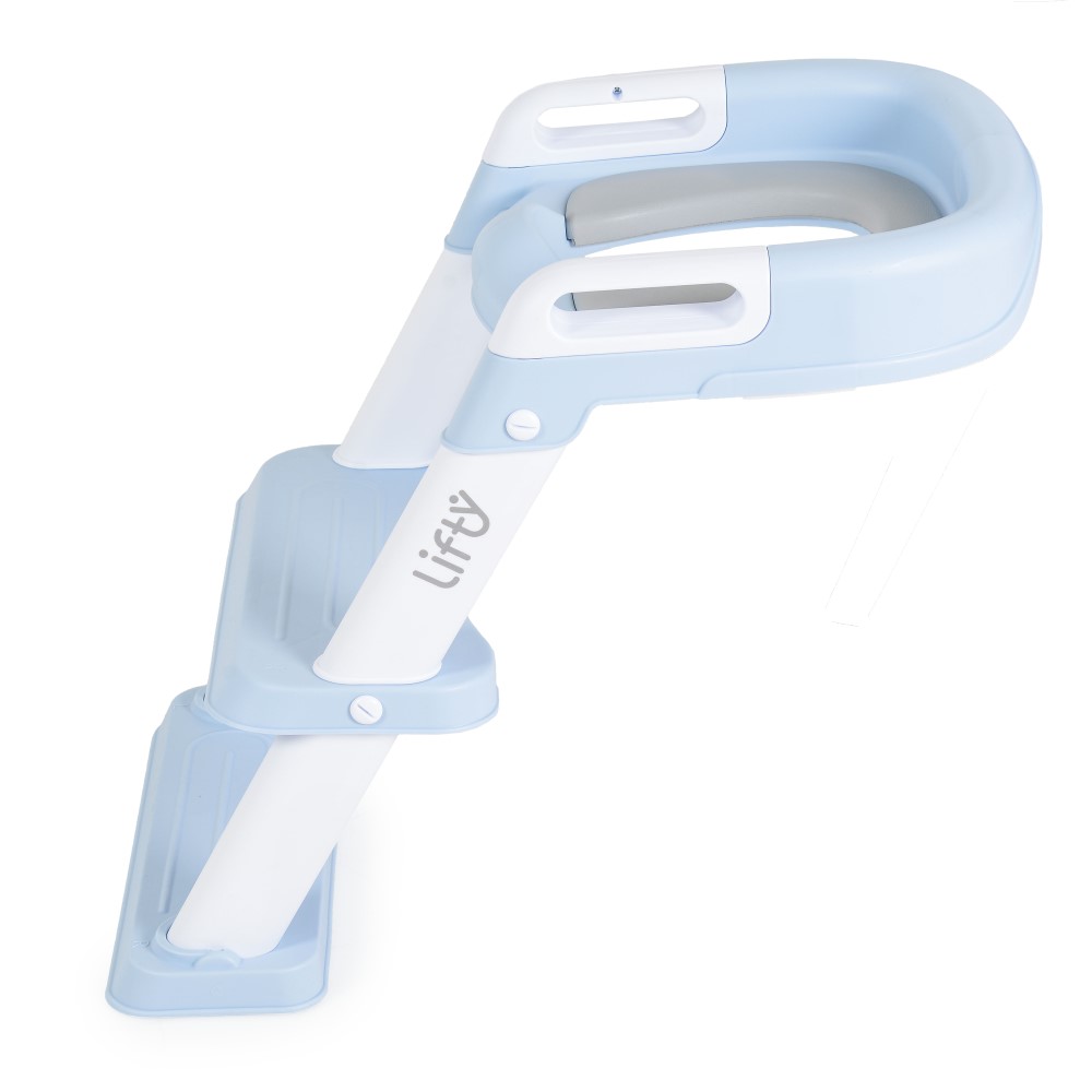 Το κάθισμα τουαλέτας Lifty by Moni με σκαλοπάτι επιτρέπει στα μικρά παιδιά να χρησιμοποιούν την τουαλέτα ανεξάρτητα, παρέχοντάς τους άνεση, αυτοπεποίθηση και υποστηρίζοντας την ανάπτυξη σωστών συνηθειών υγιεινής.