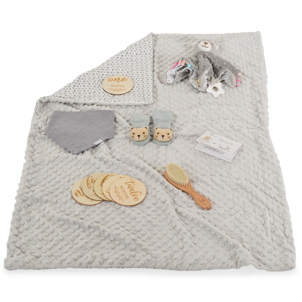 Η φωτογραφία δείχνει Σετ Δώρου Bearli 6 σε 1 από την Cangaroo – Η τέλεια επιλογή για ένα νεογέννητο.