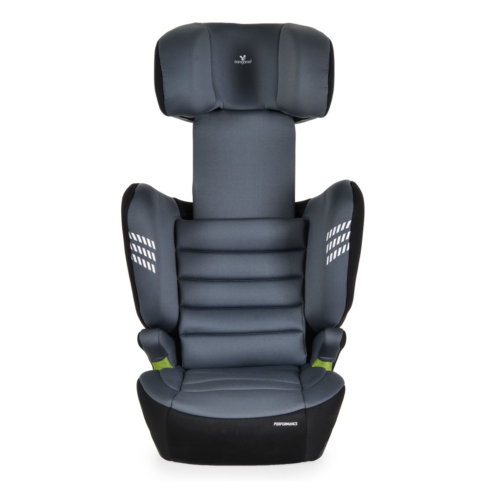 Η φωτογραφία δείχνει Cangaroo, Performance – Αυτοπεποίθηση και Ασφάλεια σε Κάθε ΤαξίδιΣχεδιασμένο για να μεγαλώνει μαζί με το παιδί σας – κατάλληλο για παιδιά ύψους από 100 έως 150 cm (περίπου 3,5 έως 12 ετών)Το κάθισμα αυτοκινήτου Performance της Cangaroo είναι ένα κομψό και λειτουργικό κάθισμα με 