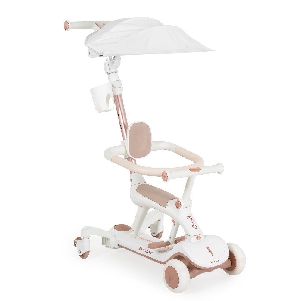 Πολυλειτουργικό Scooter Cornet 6 σε 1 – Μεγαλώνει μαζί με το παιδί σας!Το Cornet 6 σε 1 από την Byox είναι μια καινοτόμος λύση σχεδιασμένη να συνοδεύει το παιδί σας σε όλα τα στάδια ανάπτυξης – από τα πρώτα βήματα μέχρι την ανεξάρτητη οδήγηση σκούτερ.