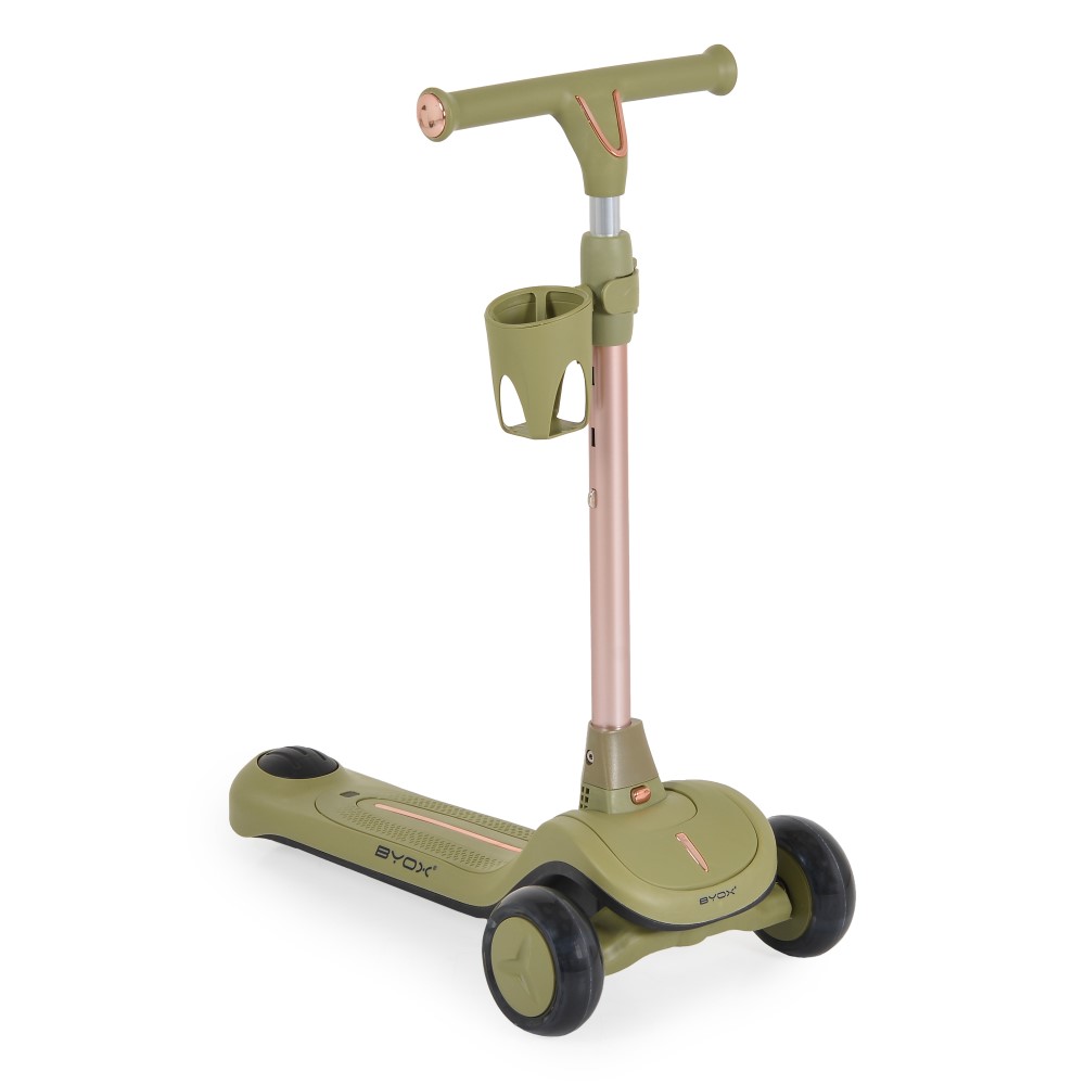 Η φωτογραφία δείχνει Πολυλειτουργικό Scooter Cornet 6 σε 1 – Μεγαλώνει μαζί με το παιδί σας!Το Cornet 6 σε 1 από την Byox είναι μια καινοτόμος λύση σχεδιασμένη να συνοδεύει το παιδί σας σε όλα τα στάδια ανάπτυξης – από τα πρώτα βήματα μέχρι την ανεξάρτητη οδήγηση σκούτερ.