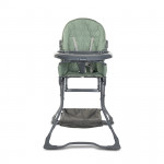 Η φωτογραφία δείχνει Κατάλληλο για ηλικία 6+μηνώνΚατάλληλο για παιδιά βάρους έως 15 κιλάΜεταλλικός σκελετόςΠλήρως αναδιπλούμενο για εξοικονόμηση χώρουΚαλάθι αποθήκευσηςΑποσπώμενος επάνω δίσκος για εύκολο και γρήγορο καθάρισμαΖώνη ασφαλείας 5 σημείωνΠοτηροθήκηΒάρος: 6.