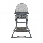 Η φωτογραφία δείχνει Κατάλληλο για ηλικία 6+μηνώνΚατάλληλο για παιδιά βάρους έως 15 κιλάΜεταλλικός σκελετόςΠλήρως αναδιπλούμενο για εξοικονόμηση χώρουΚαλάθι αποθήκευσηςΑποσπώμενος επάνω δίσκος για εύκολο και γρήγορο καθάρισμαΖώνη ασφαλείας 5 σημείωνΠοτηροθήκηΒάρος: 6.