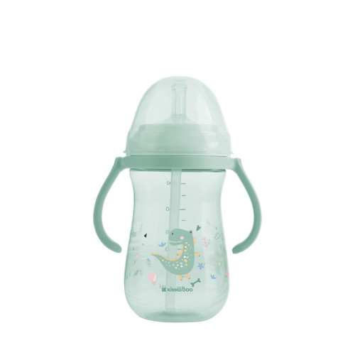 KIKKA BOO ΚΥΠΕΛΛΟ ΜΕ ΧΕΙΡΟΛΑΒΕΣ ΚΑΙ ΚΑΛΑΜΑΚΙ 300ML DINO WORLD MINT 31302030077