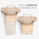 Μείνετε κομψοί και οργανωμένοι σε κάθε σας έξοδο με τη μαμά τσάντα FLORENCE!  Σχεδιασμένη για σύγχρονους γονείς, αυτή η πολυτελής τσάντα συνδυάζει τη λειτουργικότητα με ένα πολύχρωμο ντιζάιν στάμπα, διασφαλίζοντας ότι όλα τα απαραίτητα για το μωρό είναι οργανωμένα και προσιτά.