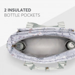 Η φωτογραφία δείχνει Μείνετε κομψοί και οργανωμένοι σε κάθε σας έξοδο με τη μαμά τσάντα FLORENCE!&nbsp; Σχεδιασμένη για σύγχρονους γονείς, αυτή η πολυτελής τσάντα συνδυάζει τη λειτουργικότητα με ένα πολύχρωμο ντιζάιν στάμπα, διασφαλίζοντας ότι όλα τα απαραίτητα για το μωρό είναι οργανωμένα και προσι