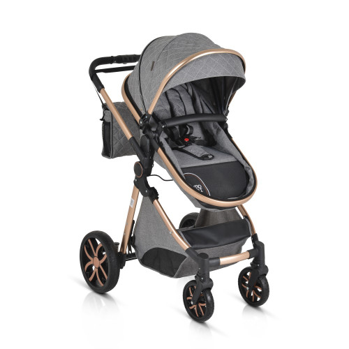 ΚΑΡΟΤΣΙ ΜΕΤΑΤΡΕΠΟΜΕΝΟ ΣΕ ΚΑΛΑΘΟΥΝΑ CANGAROO ALMA 2 IN 1 DARK GREY 3800146235475