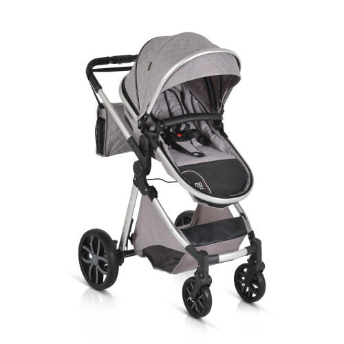 ΚΑΡΟΤΣΙ ΜΕΤΑΤΡΕΠΟΜΕΝΟ ΣΕ ΚΑΛΑΘΟΥΝΑ CANGAROO ALMA 2 IN 1 LIGHT GREY 3800146235482