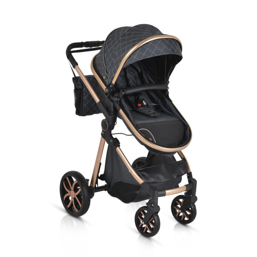 ΚΑΡΟΤΣΙ ΜΕΤΑΤΡΕΠΟΜΕΝΟ ΣΕ ΚΑΛΑΘΟΥΝΑ CANGAROO ALMA 2 IN 1 BLACK 3800146235468