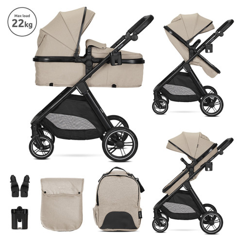 LORELLI ΠΟΛΥΚΑΡΟΤΣΙ ΜΕΤΑΤΡΕΠΟΜΕΝΟ 2 ΣΕ 1 ASPEN BEIGE 10022062521