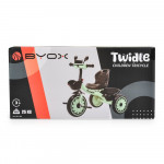 Η φωτογραφία δείχνει Twiddle,Byox Kids' Tricycle — εγγυημένη διασκέδαση σε εξωτερικούς χώρους!Βασικά χαρακτηριστικά:• Κατάλληλο για παιδιά άνω των 3 ετών και έως 25 κιλά• Εργονομικό, φαρδύ κάθισμα με πλάτη για μέγιστη άνεση• Δύο θέσεις καθισμάτων — ρυθμιζόμενες ώστε να προσαρμόζονται στο ύψος του πα