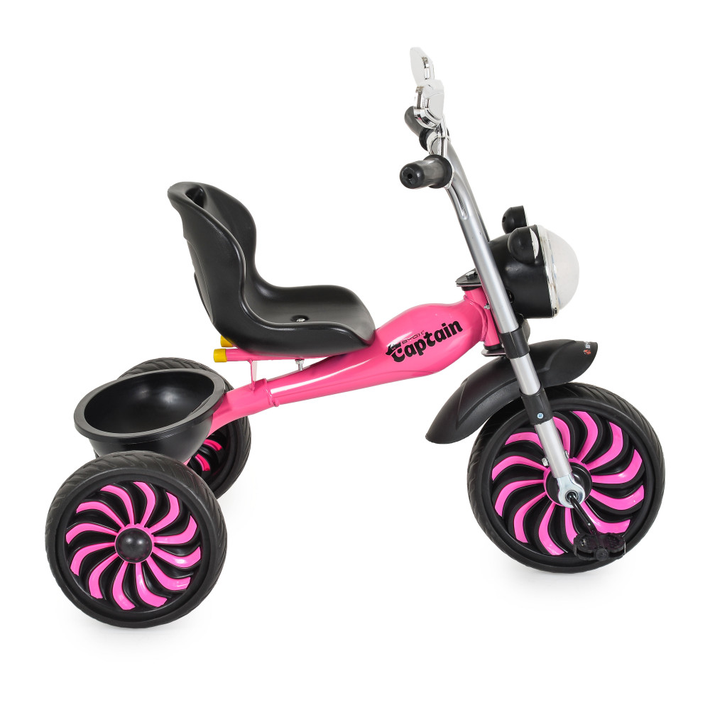 Η φωτογραφία δείχνει Παιδικό τρίκυκλο Captain,Byox — Διασκέδαση, άνεση και ανάπτυξη σε ένα! Κατάλληλο από 3 ετών + έως 25 κιλά.