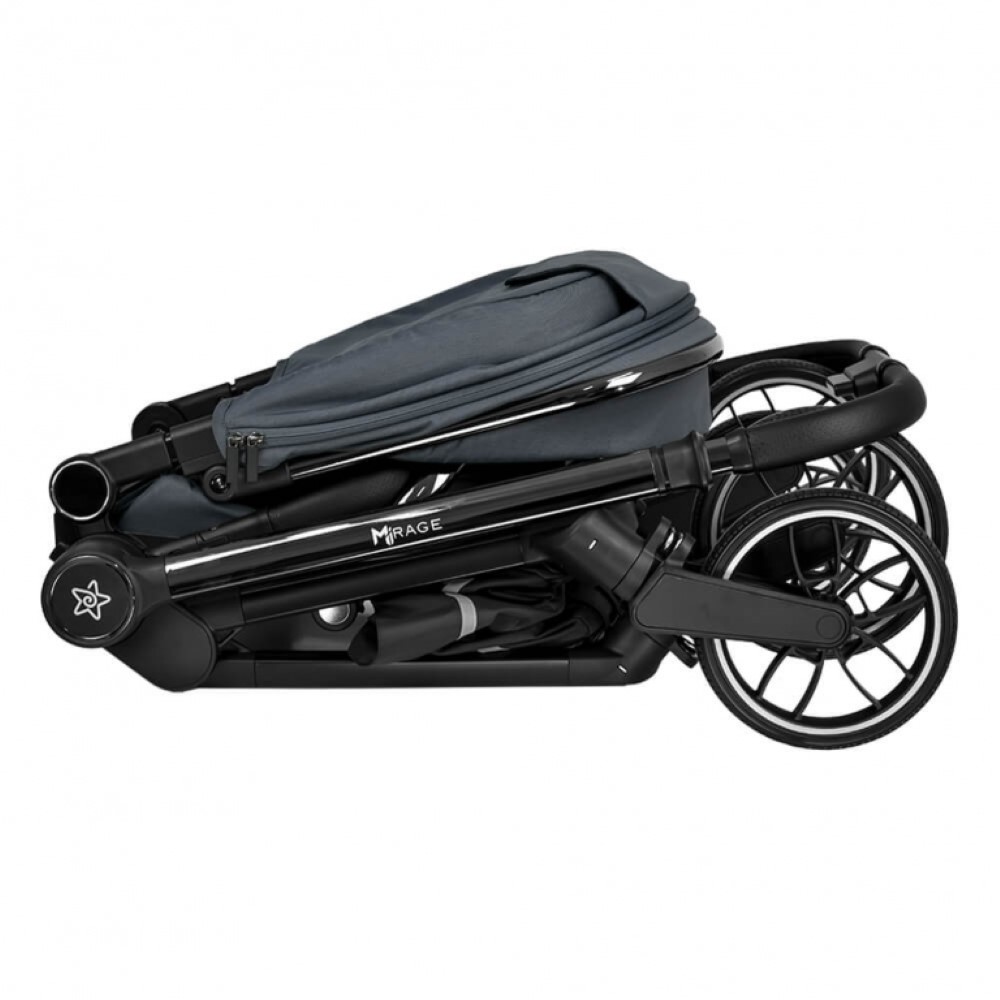 Μια εξαιρετική νέα προσθήκη ήρθε στην οικογένεια της Bebe Stars με σκοπό να διευκολύνει κάθε γονέα!Το Mirage 2 σε 1 πολυκαρότσι είναι στυλάτο, μοντέρνο, άνετο, ευέλικτο και όπως πάντα ποιοτικό&nbsp; με την υπογραφή της Bebe Stars!Ο καινοτόμος αυτόματος μηχανισμός Quick –Twist του τιμονιού γονέα με τ