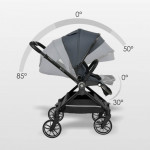 Η φωτογραφία δείχνει Μια εξαιρετική νέα προσθήκη ήρθε στην οικογένεια της Bebe Stars με σκοπό να διευκολύνει κάθε γονέα!Το Mirage 2 σε 1 πολυκαρότσι είναι στυλάτο, μοντέρνο, άνετο, ευέλικτο και όπως πάντα ποιοτικό  με την υπογραφή της Bebe Stars!Ο καινοτόμος αυτόματος μηχανισμός Quick –Twist το