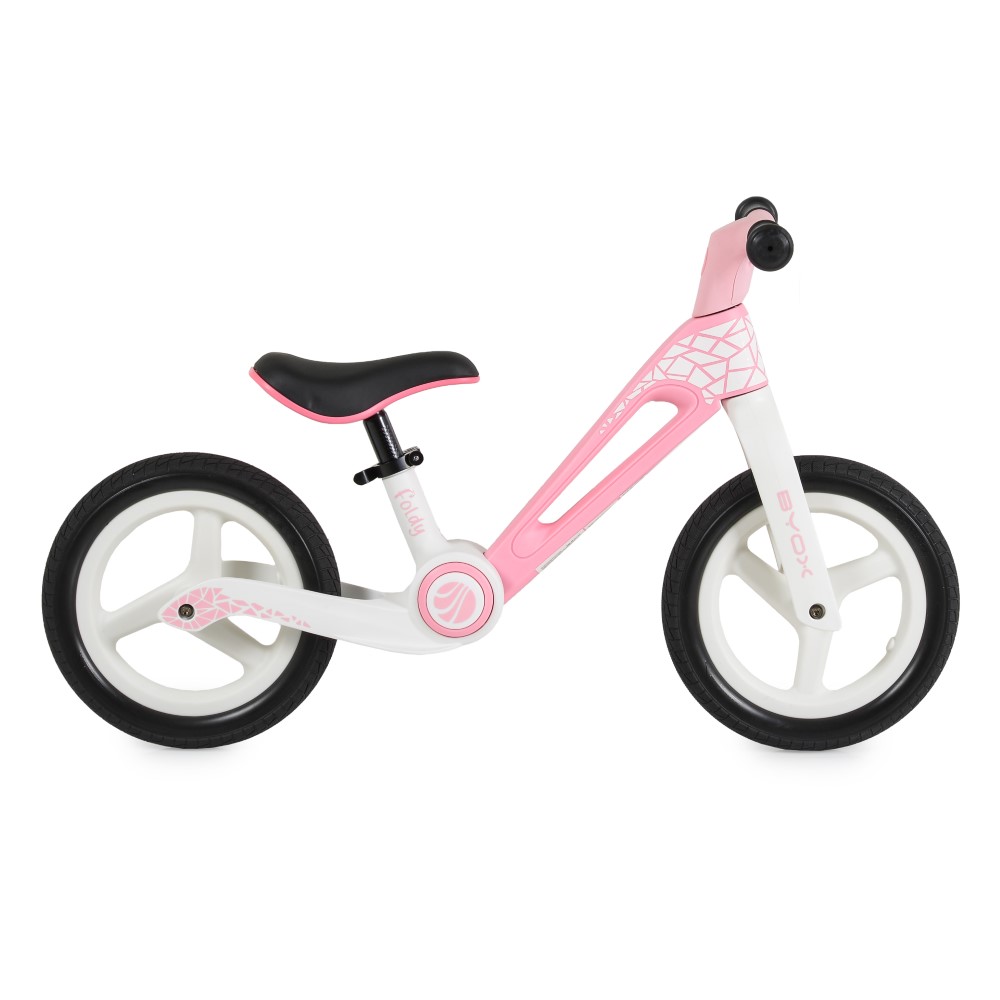 Η φωτογραφία δείχνει Balance Bike Foldy – Ένα διασκεδαστικό ξεκίνημα στον κόσμο της ποδηλασίας!Δώστε στο παιδί σας την ελευθερία και την αυτοπεποίθηση να εξερευνήσει με αυτό το ελαφρύ, ασφαλές και άνετο ποδήλατο ισορροπίας, ειδικά σχεδιασμένο για μικρούς λάτρεις της περιπέτειας ηλικίας 2-5 ετών (έως