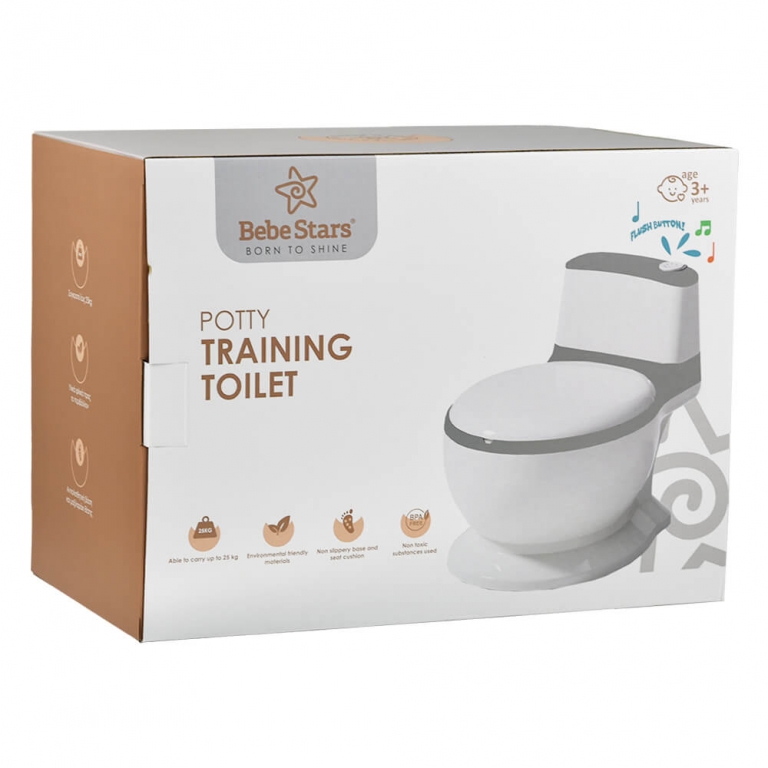 Η φωτογραφία δείχνει Το γιογιο Toilet σε σχήμα κανονικής τουαλέτας ήρθε με σκοπό να βοηθήσει την μετάβαση από την πάνα στην «κανονική τουαλέτα».