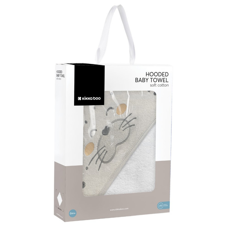 Η φωτογραφία δείχνει • Απαλή πετσέτα μωρού κατασκευασμένη από premium 100% βαμβακερό υλικό.