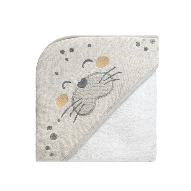 Η φωτογραφία δείχνει • Απαλή πετσέτα μωρού κατασκευασμένη από premium 100% βαμβακερό υλικό.