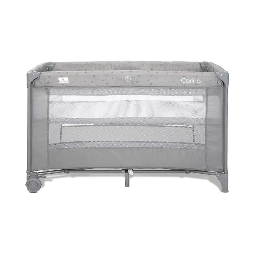 LORELLI ΠΑΡΚΟΚΡΕΒΑΤΟ 2 ΕΠΙΠΕΔΩΝ CARINA2 όροφος αφαιρούμενος με φερμουάρΑσφαλές μέρος για ύπνοΣτρώμα κατάλληλο μόνο για παιχνίδιΑναδιπλούμενο σε συμπαγές μέγεθοςΔιπλό σύστημα αναδίπλωσης ασφαλείαςΔιαθέτει πλαινό άνοιγμαΔιαθέτει ροδάκια από την μία πλευράΤσάντα μεταφοράςΔιαστάσεις: 126/66/76 cm