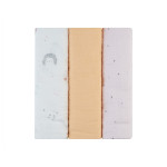 • Σετ 3 τεμαχίων μαλακές και απαλές πάνες μουσελίνας.