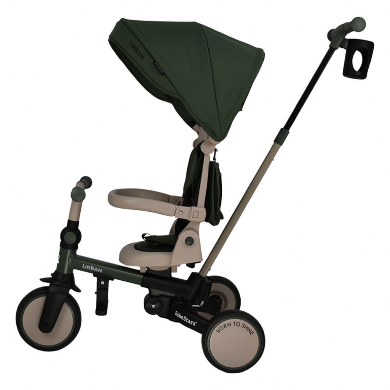 Ετοιμαστείτε μικροί και μεγάλοι για τις πιο συναρπαστικές βόλτες σε κάθε γωνιά της πόλης με το νέο τρίκυκλο Urban της Bebe Stars!Ένα πολυχρηστικό μοντέλο, καθώς χρησιμοποιείται με 7 διαφορετικούς τρόπους και συντροφεύει το παιδάκι σας για χρόνια σε κάθε του βήμα.