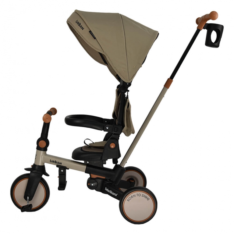 Ετοιμαστείτε μικροί και μεγάλοι για τις πιο συναρπαστικές βόλτες σε κάθε γωνιά της πόλης με το νέο τρίκυκλο Urban της Bebe Stars!Ένα πολυχρηστικό μοντέλο, καθώς χρησιμοποιείται με 7 διαφορετικούς τρόπους και συντροφεύει το παιδάκι σας για χρόνια σε κάθε του βήμα.