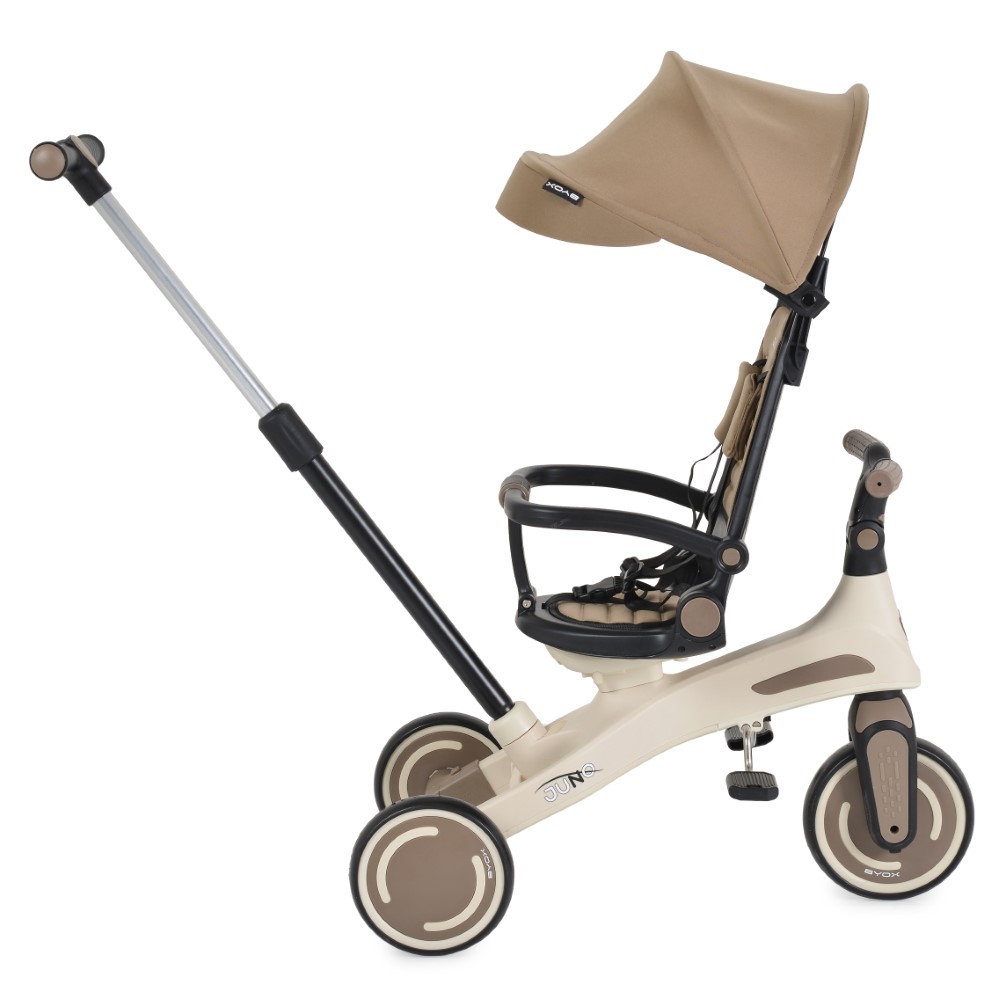 Το πολυλειτουργικό τρίκυκλο Juno με γονικό έλεγχο μεγαλώνει μαζί με το παιδί σας, προσαρμόζοντας τις ανάγκες και τις δεξιότητές του.