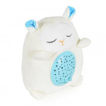 Η φωτογραφία δείχνει Βρεφικός προτζέκτορας που συνδυάζει απαλό φωτισμό, χαλαρωτική μουσική και παιχνιδιάρικο σχεδιασμό για να δημιουργήσει μια ζεστή ατμόσφαιρα για ύπνο και παιχνίδι.