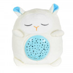 Η φωτογραφία δείχνει Βρεφικός προτζέκτορας που συνδυάζει απαλό φωτισμό, χαλαρωτική μουσική και παιχνιδιάρικο σχεδιασμό για να δημιουργήσει μια ζεστή ατμόσφαιρα για ύπνο και παιχνίδι.