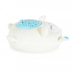 Η φωτογραφία δείχνει Βρεφικός προτζέκτορας που συνδυάζει απαλό φωτισμό, χαλαρωτική μουσική και παιχνιδιάρικο σχεδιασμό για να δημιουργήσει μια ζεστή ατμόσφαιρα για ύπνο και παιχνίδι.