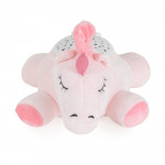 Η φωτογραφία δείχνει Βρεφικός προτζέκτορας που συνδυάζει απαλό φωτισμό, χαλαρωτική μουσική και παιχνιδιάρικο σχεδιασμό για να δημιουργήσει μια ζεστή ατμόσφαιρα για ύπνο και παιχνίδι.