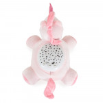 Η φωτογραφία δείχνει Βρεφικός προτζέκτορας που συνδυάζει απαλό φωτισμό, χαλαρωτική μουσική και παιχνιδιάρικο σχεδιασμό για να δημιουργήσει μια ζεστή ατμόσφαιρα για ύπνο και παιχνίδι.