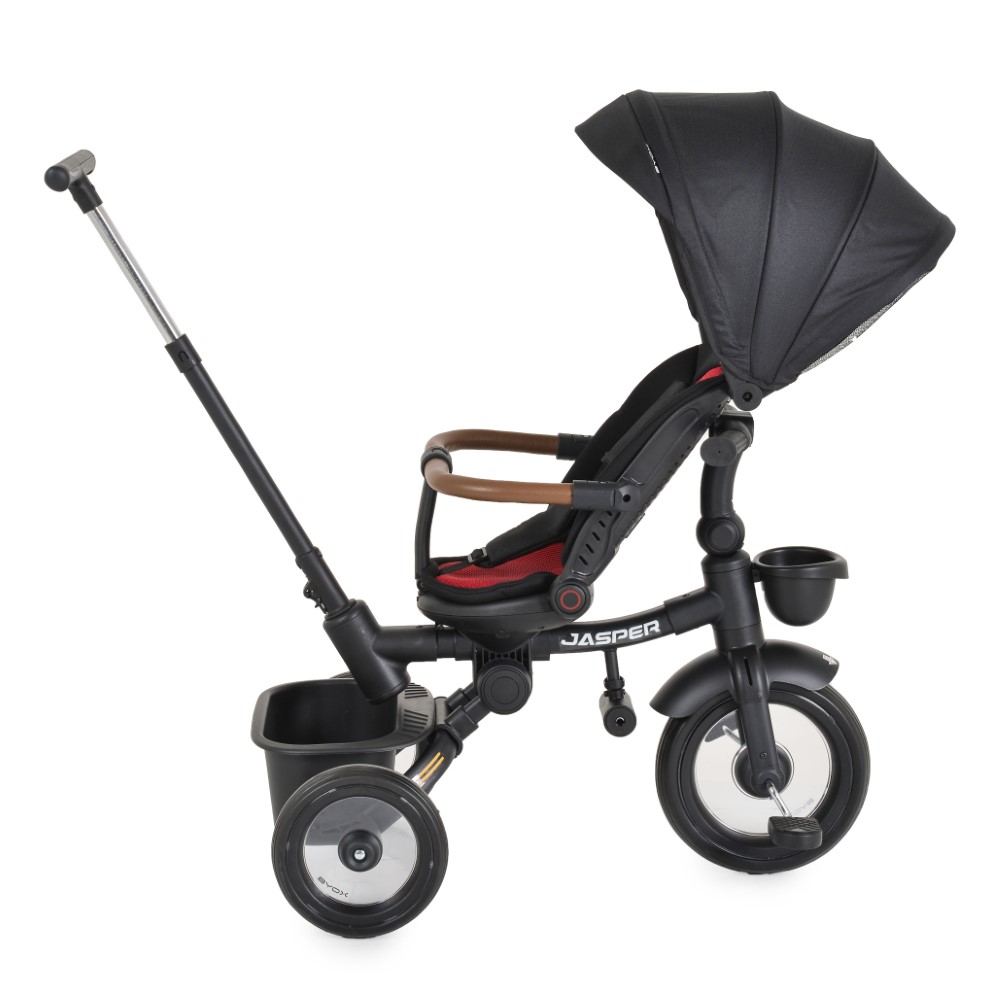 Το Jasper είναι το τέλειο τρίκυκλο για παιδιά άνω των 10 μηνών, με μέγιστη χωρητικότητα βάρους 25 κιλά – ο ιδανικός σύντροφος για διασκέδαση και άνεση στην αρχή του ταξιδιού του παιδιού σας!Το τρίκυκλο μπορεί να χρησιμοποιηθεί με δύο κύριες επιλογές:Τρίκυκλο με λαβή γονικού ελέγχου: Οι γονείς μ