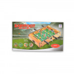 Η φωτογραφία δείχνει 12 παίκτες σε δύο ομάδες, μια μπάλα, ένα ταμπλό για χειροκίνητο σκοράρισμα και 4 τμχ.