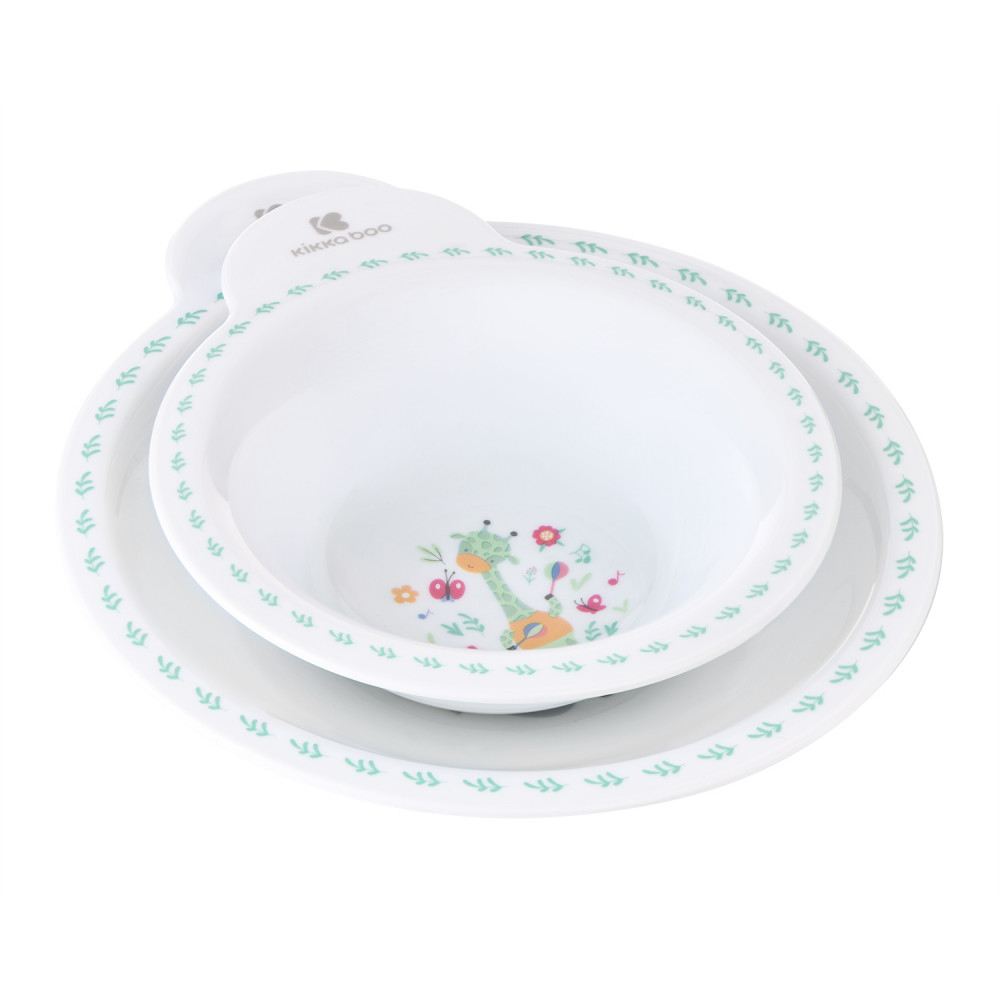 Η φωτογραφία δείχνει • Κατάλληλο για παιδιά 6m+;• Το σετ περιλαμβάνει ένα μπολ και ένα πιάτο.