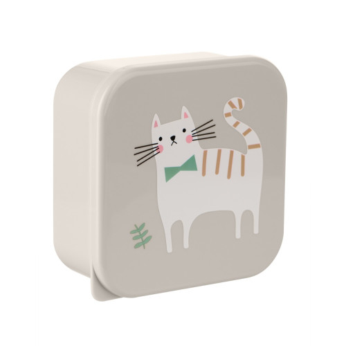 KIKKA BOO ΣΕΤ 4 ΤΕΜ LUNCHBOXES KITTY CAT GREY 31302040171