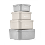 Η φωτογραφία δείχνει • Κατάλληλο για παιδιά από 6 m+• Το σετ περιλαμβάνει κουτιά 4 τμχ χωρητικότητας 180/300/480/600ml• Για χρήση με μη υγρά τρόφιμα.