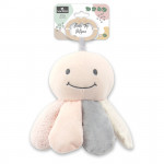 Μαλακό ύφασμαΕνσωματωμένη κουδουνίστραΔιαφορετικές υφέςΠαστέλ χρώματαΓάντζος για εύκολη προσάρτησηΚατάλληλο για αγκαλιά και καταπραϋντικό