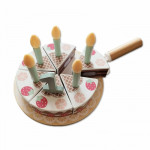 Η φωτογραφία δείχνει TOOKY TOY ΠΑΙΧΝΙΔΙ ΜΙΜΙΣΗΣ ΜΕ ΞΥΛΙΝΗ ΤΟΥΡΤΑΤο όμορφο ξύλινο κέικ είναι μια τέλεια προσθήκη σε κάθε παιδική κουζίνα.