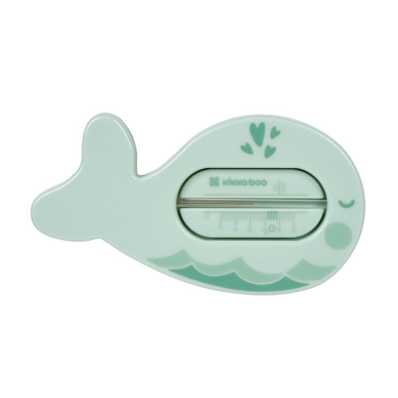 Η φωτογραφία δείχνει KIKKA BOO ΘΕΡΜΟΜΕΤΡΟ ΜΠΑΝΙΟΥ WHALE MINT• Θερμόμετρο μπάνιου από ασφαλή και υψηλής ποιότητας υλικά.