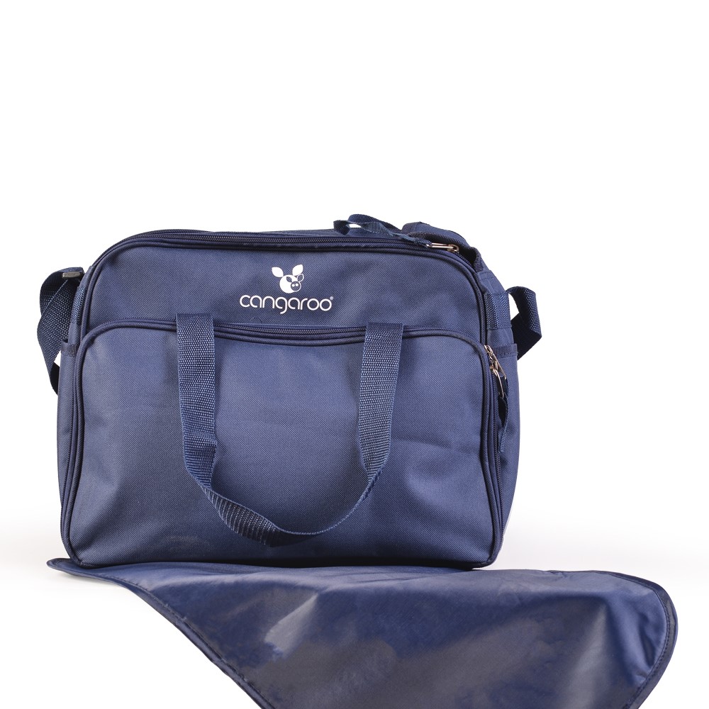 Η φωτογραφία δείχνει CANGAROO ΤΣΑΝΤΑ ΜΑΜΑΣ SPECIAL BLUE 3800146259266Κύρια θήκη με φερμουάρ, εξωτερική - μπροστινή και πλαϊνή, και εσωτερικές τσέπες για αξεσουάρ.